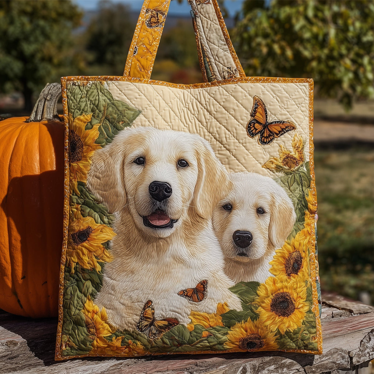 Golden Retriever Dogs Tote Bag