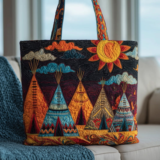 The Teepee Charm Quilted Tote