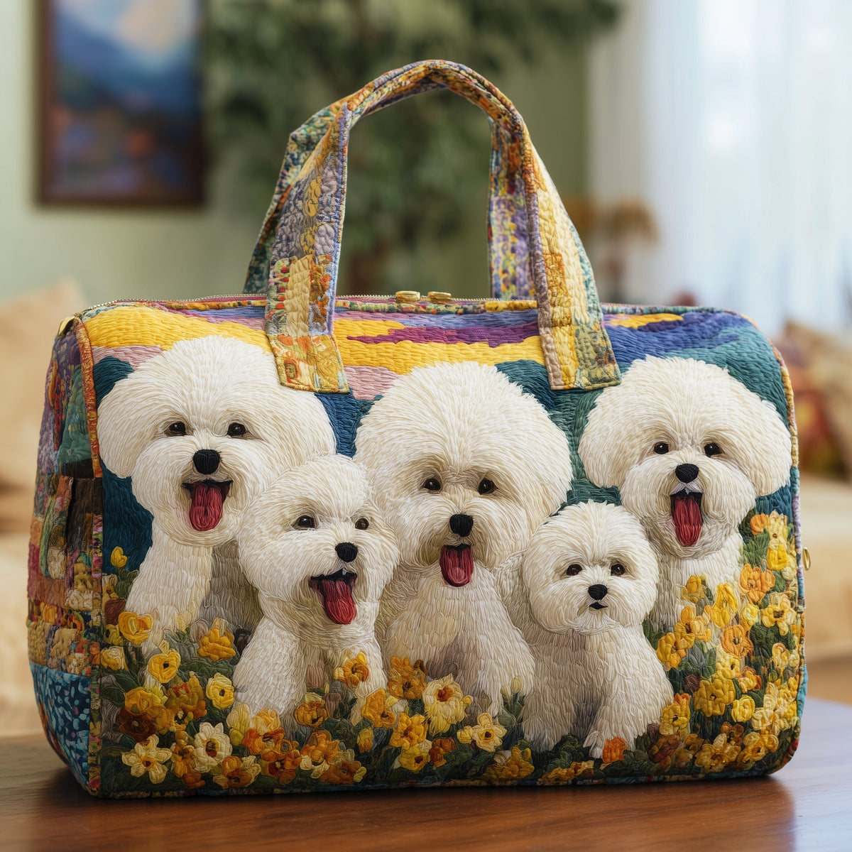 Bichon Frise Dogs Tote Bag