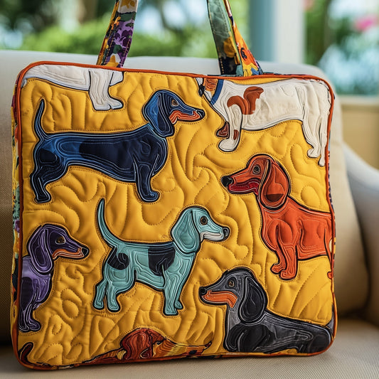 Colorful Dachshund Dogs Tote Bag