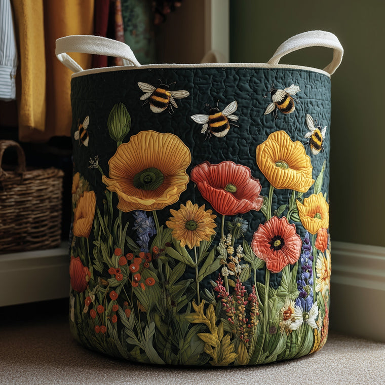 The Bumble Haven Quilted Laundry Basket Tote