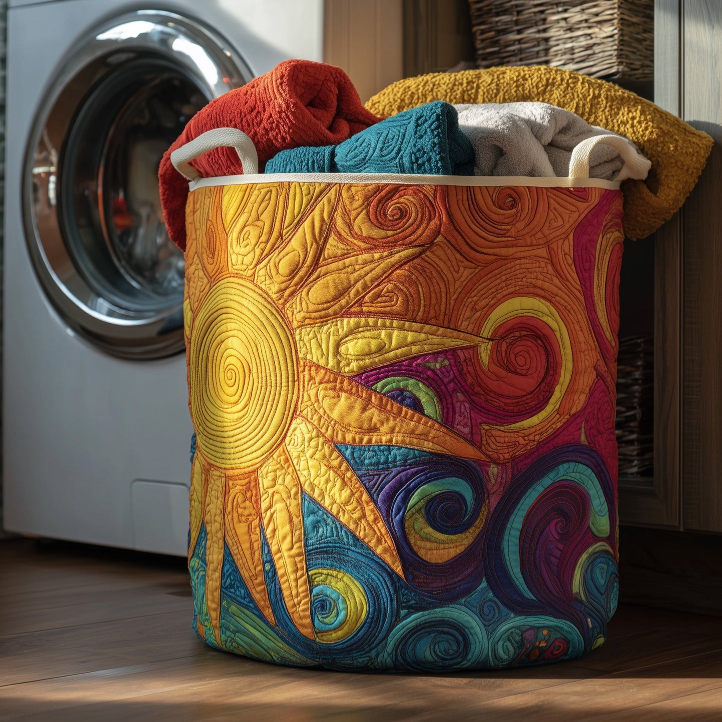 Hippie Sun Laundry Quilted Tote