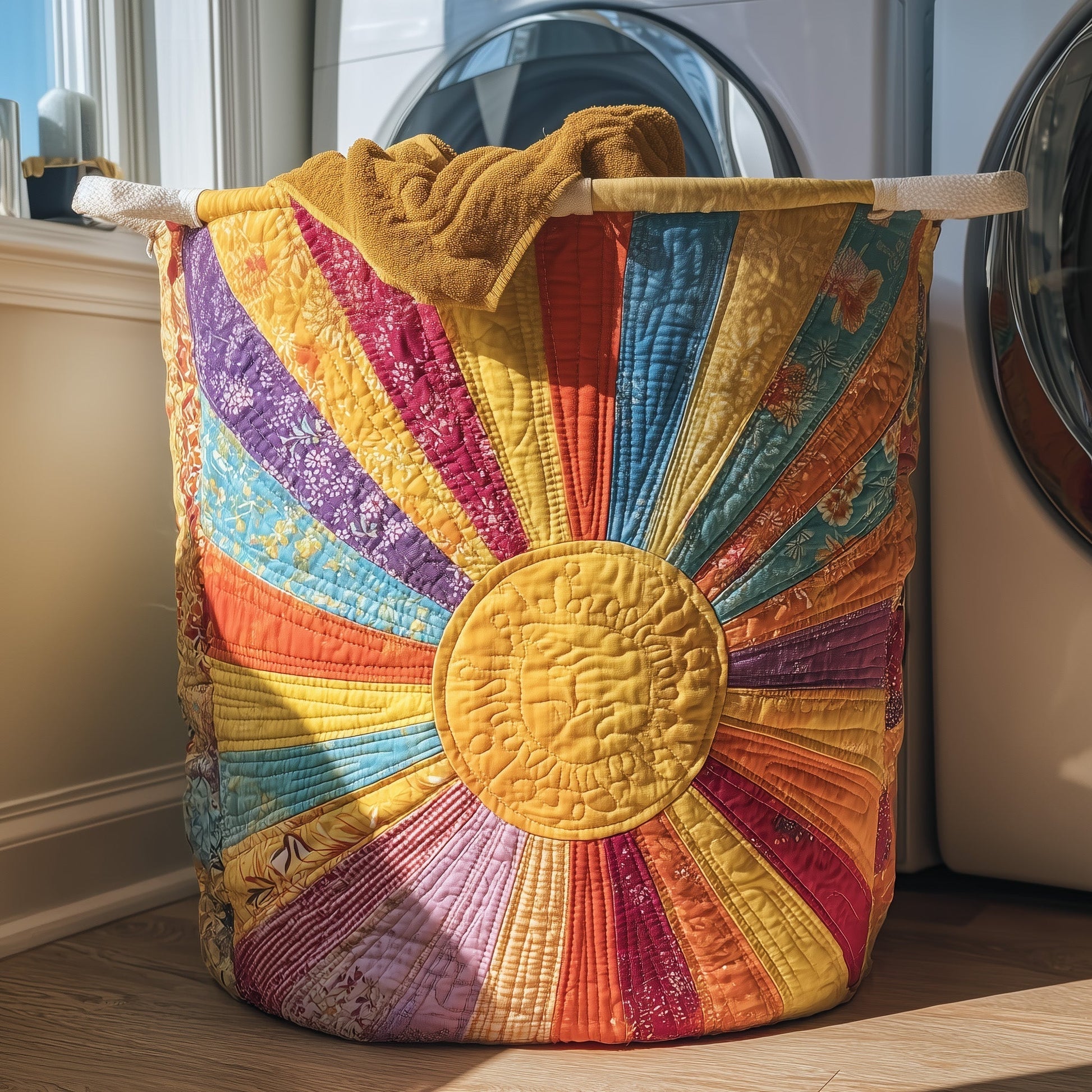Hippie Sun Laundry Tote Bag