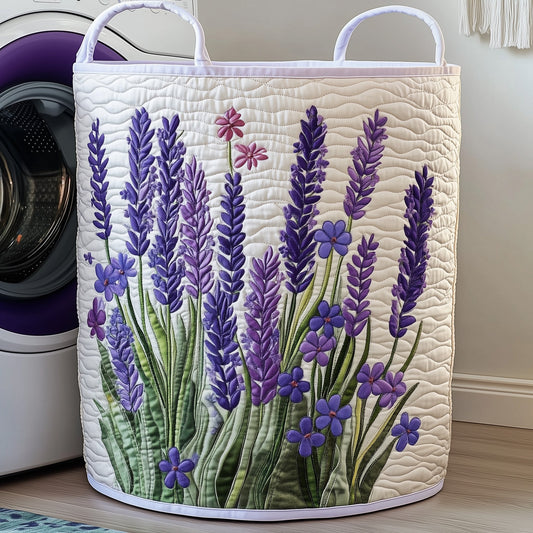 The Lavender Quilted Laundry Basket Tote