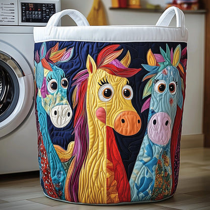 Whimsical Horse Laundry Tote Bag