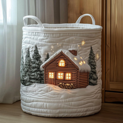 Gingerbread Cabin Laundry Tote Bag