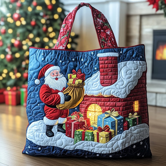 The Santa Presents Quilted Tote