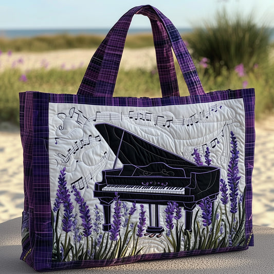 The Floral Piano Quilted Tote