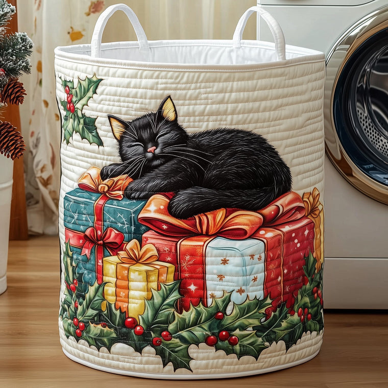 Christmas Kittens Laundry Tote Bag