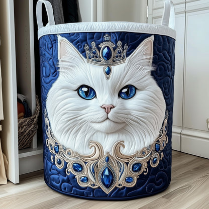 The Cat Queen Quilted Laundry Basket Tote