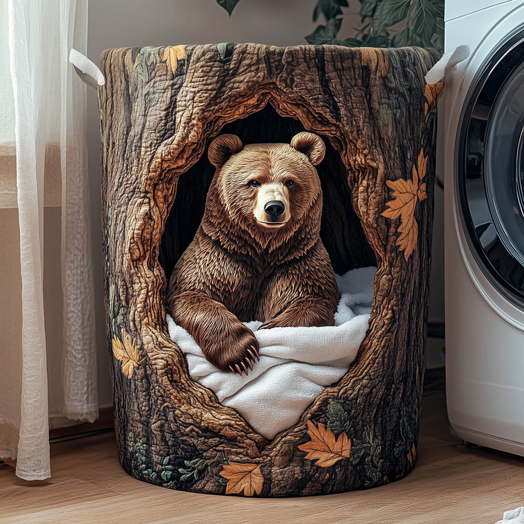 Wooden Nest Laundry Quilted Tote