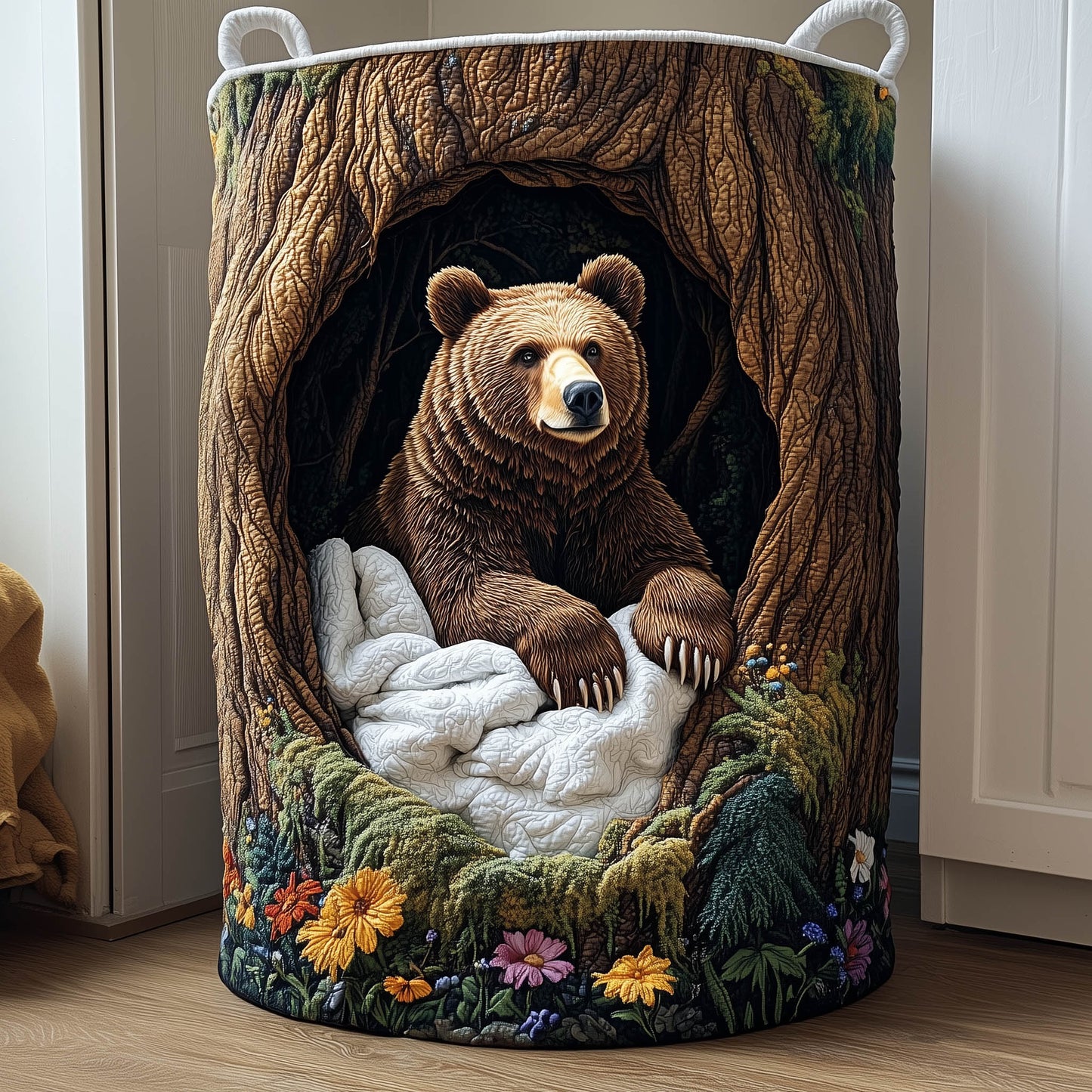 Wooden Nest Laundry Tote Bag
