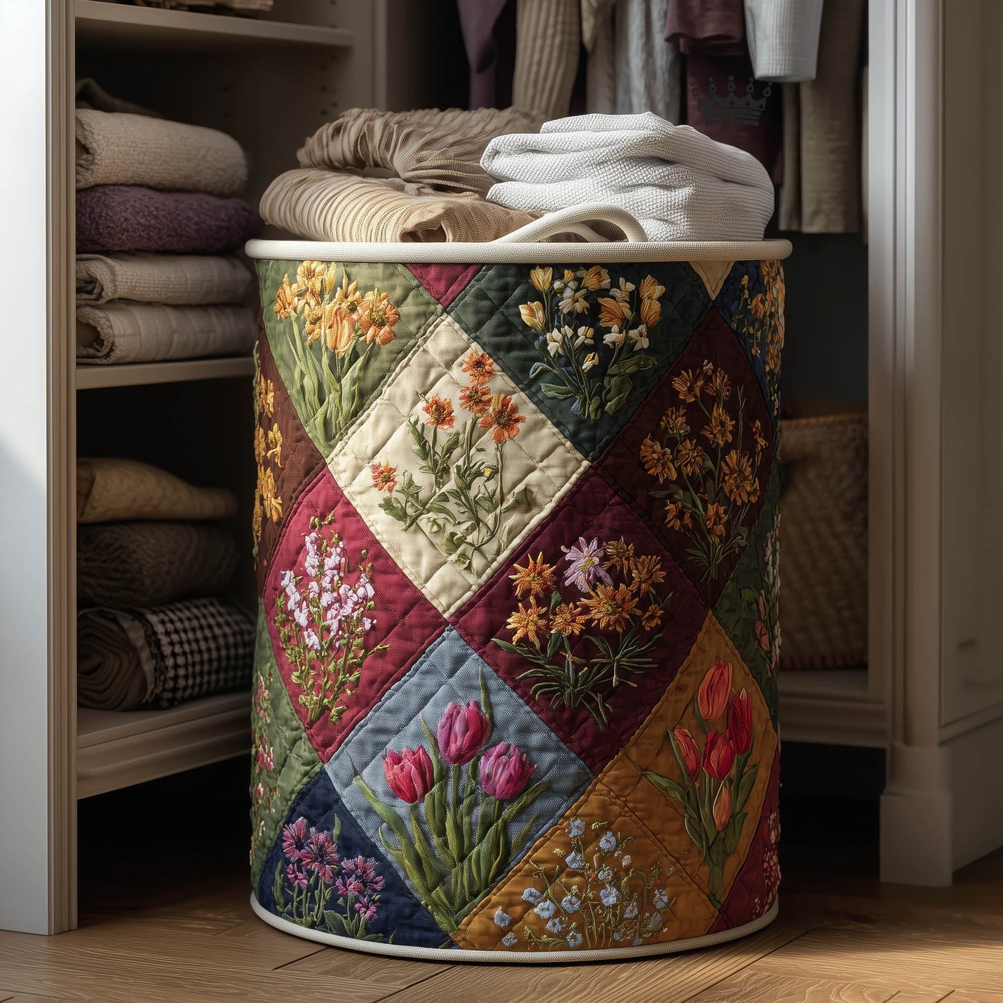 Floral Heaven Laundry Tote Bag