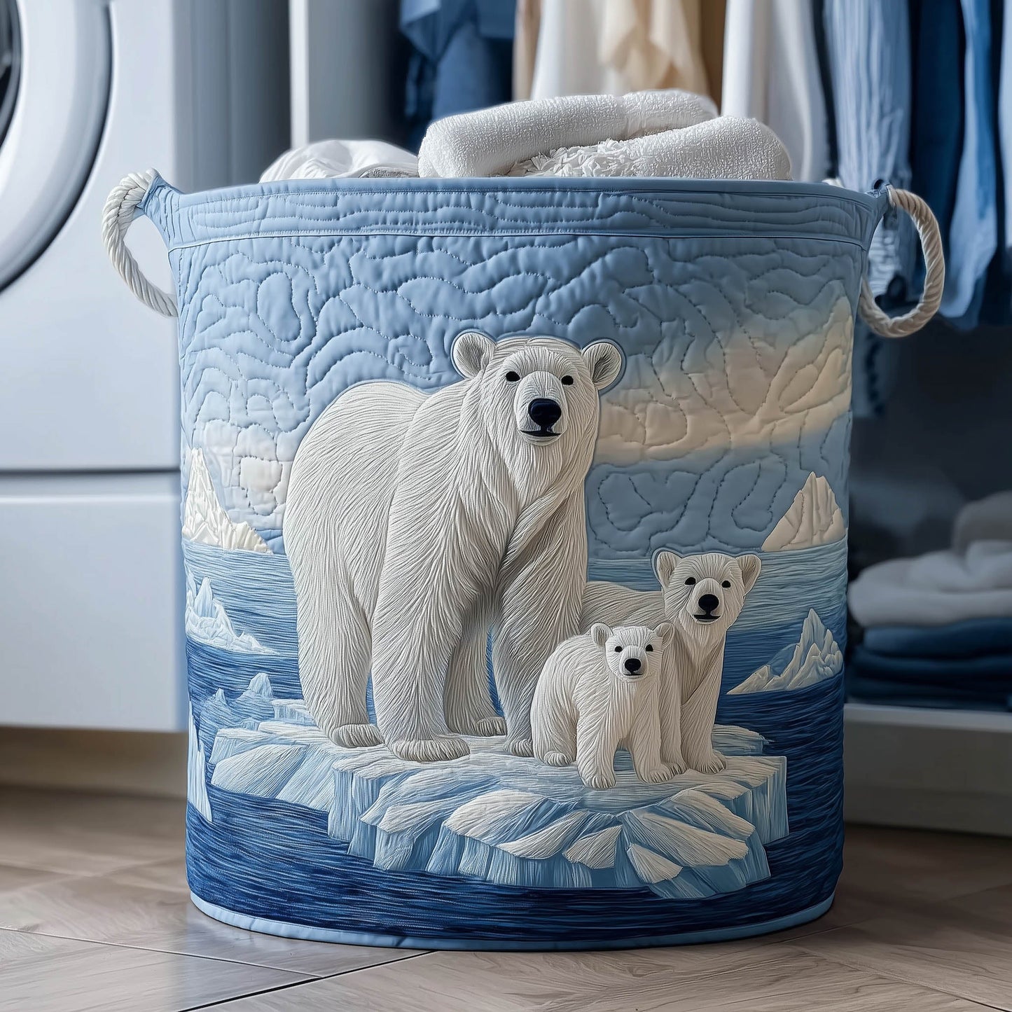 Polar Cub Laundry Tote Bag