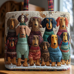 Everyday Dachshund Quilted Tote Bag