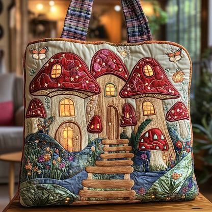 The Mushroom Cottage Quilted Tote