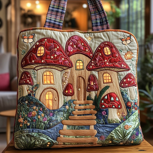The Mushroom Cottage Quilted Tote