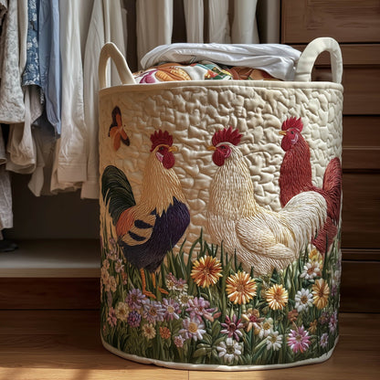 Charming Chicken Laundry Quilted Tote