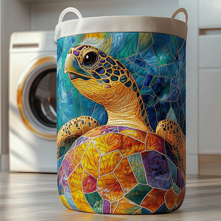 Charming Turtle Laundry Quilted Tote