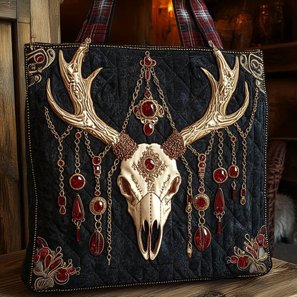 The Majestic Antler Quilted Tote