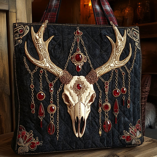 The Majestic Antler Quilted Tote