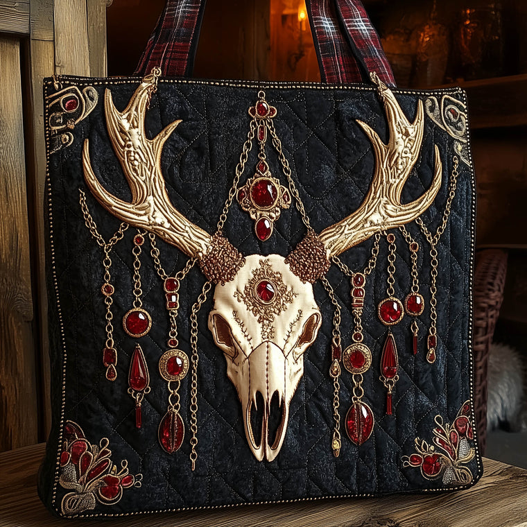 The Majestic Antler Quilted Tote
