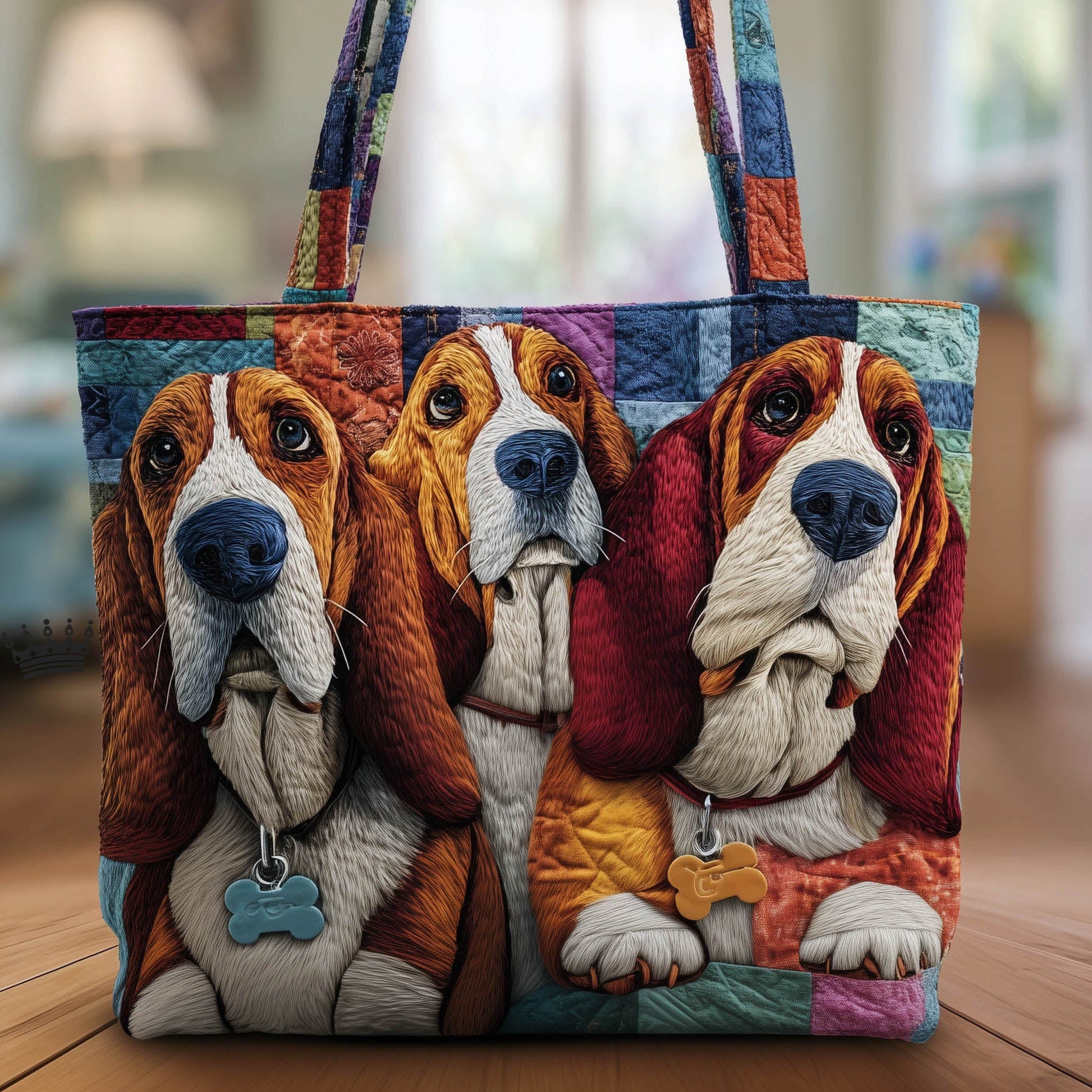 Basset Hound Dogs Tote Bag