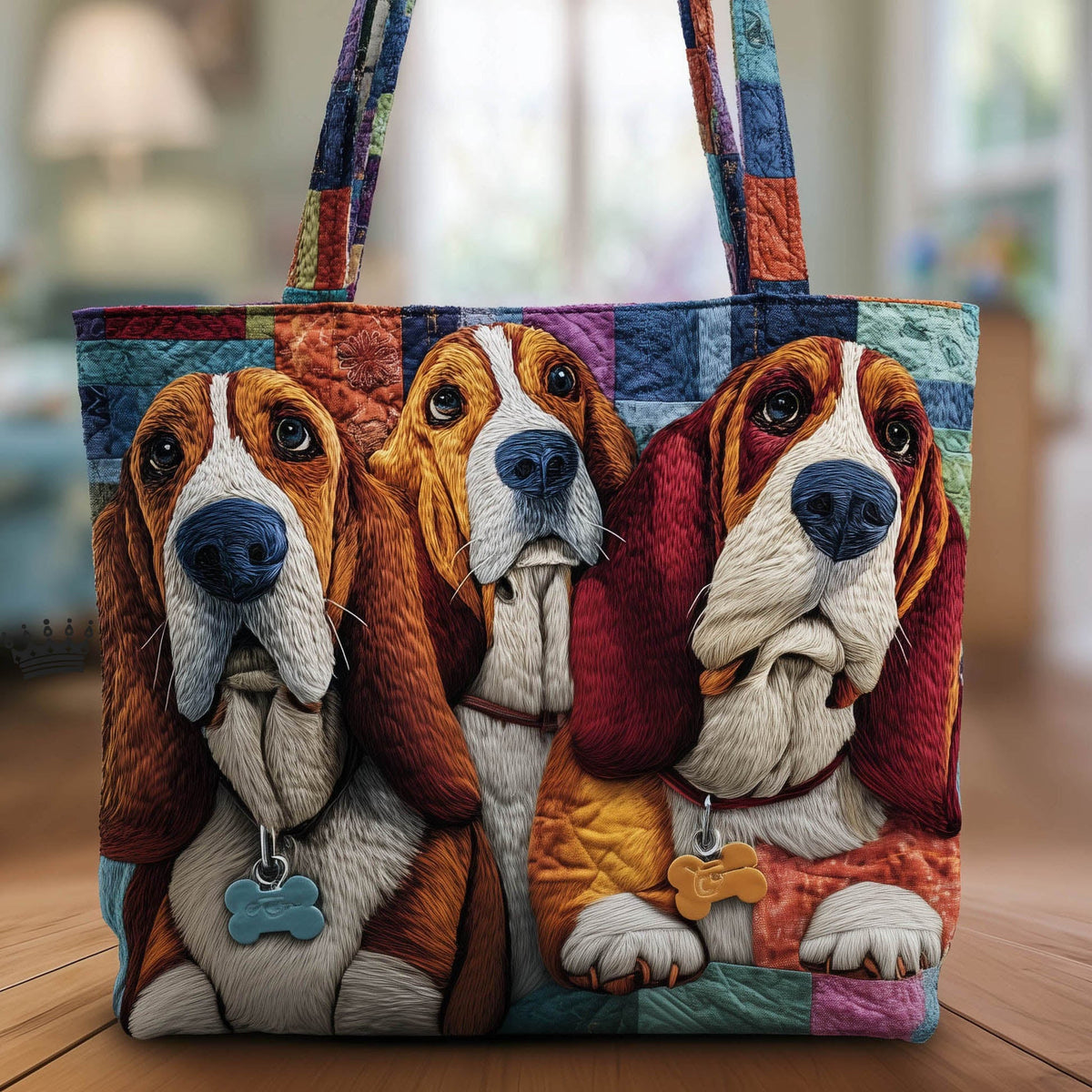 Basset Hound Dogs Tote Bag