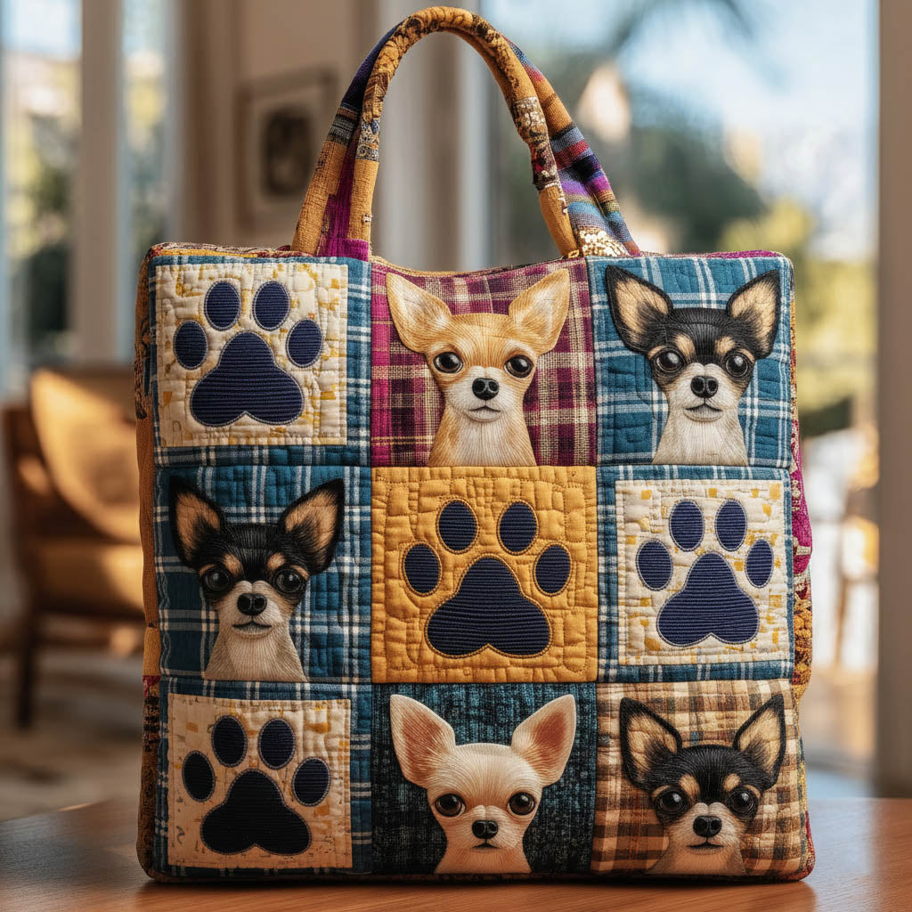 The Charming Chihuahua Quilted Tote