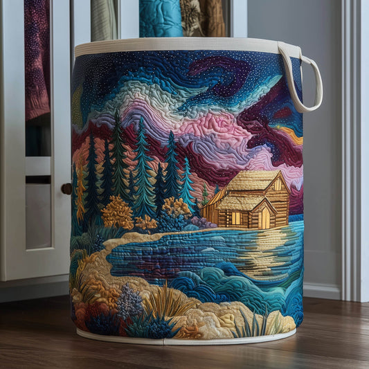 Aurora Borealis Cabin Tote Bag