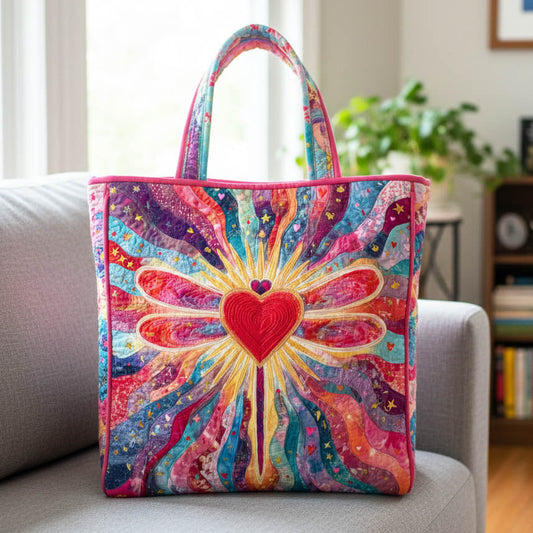 The Heart Glow Quilted Tote