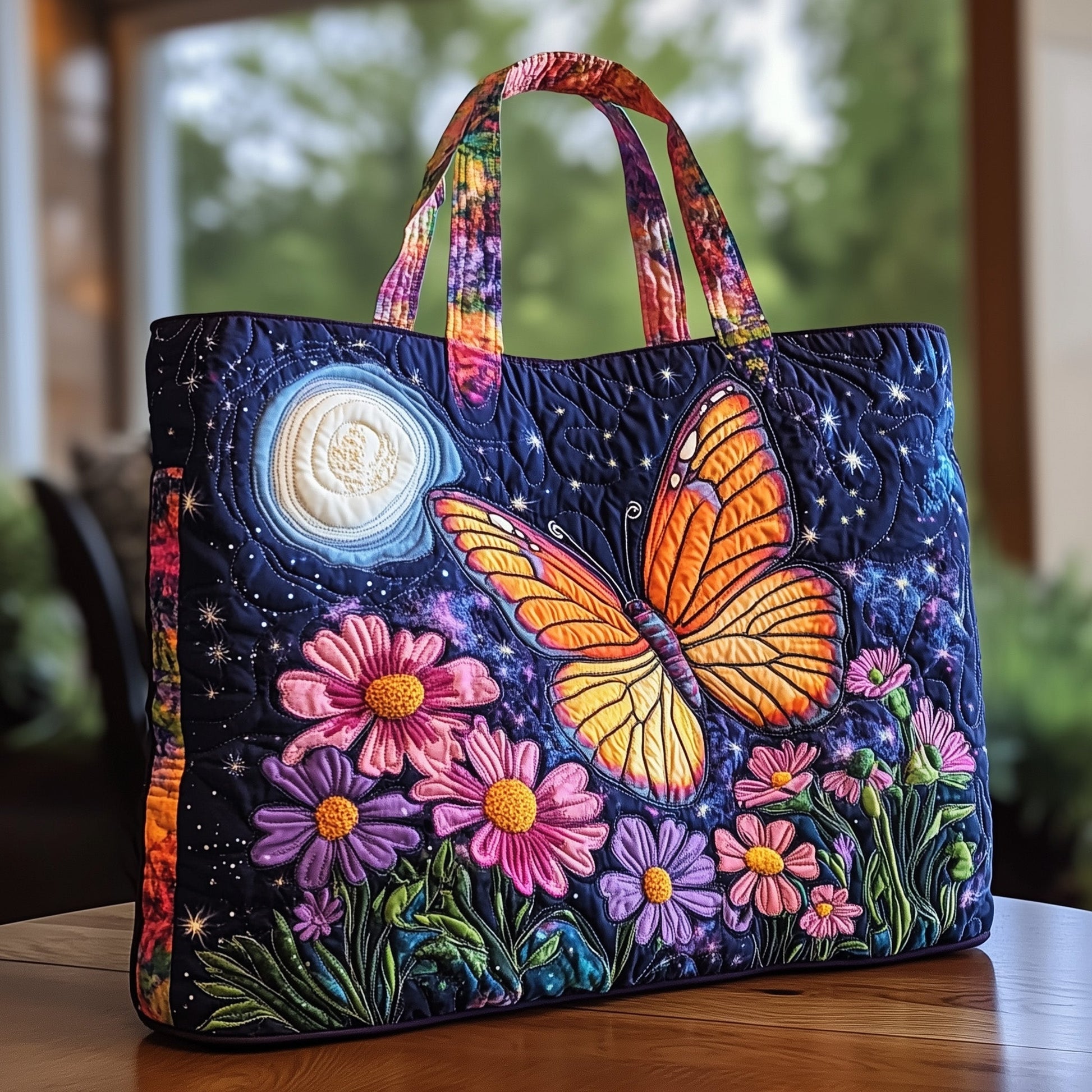 Everyday Butterfly Flowers Tote Bag