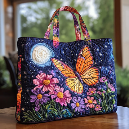 Everyday Butterfly Flowers Tote Bag