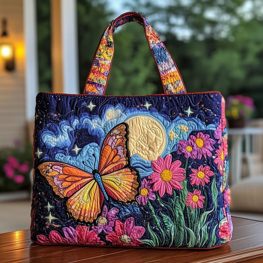 The Lunar Wings Quilted Tote