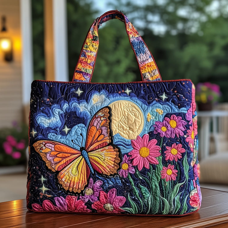 The Lunar Wings Quilted Tote