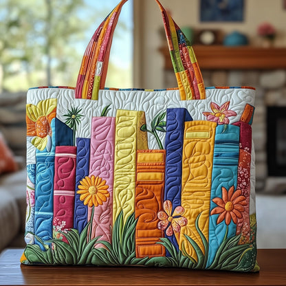 Everyday Floral Library Quilted Tote