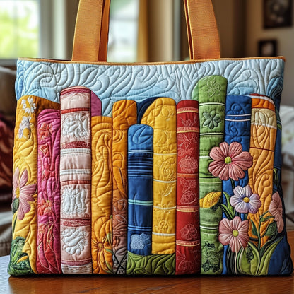 Everyday Blooming Book Quilted Tote