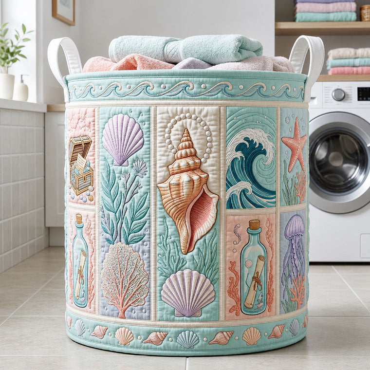 Ocean Creatures Laundry Tote Bag