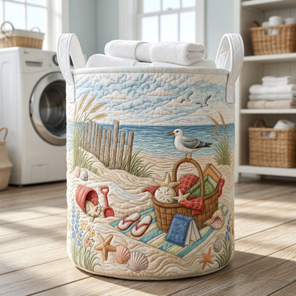 Coastal Life Laundry Quilted Tote