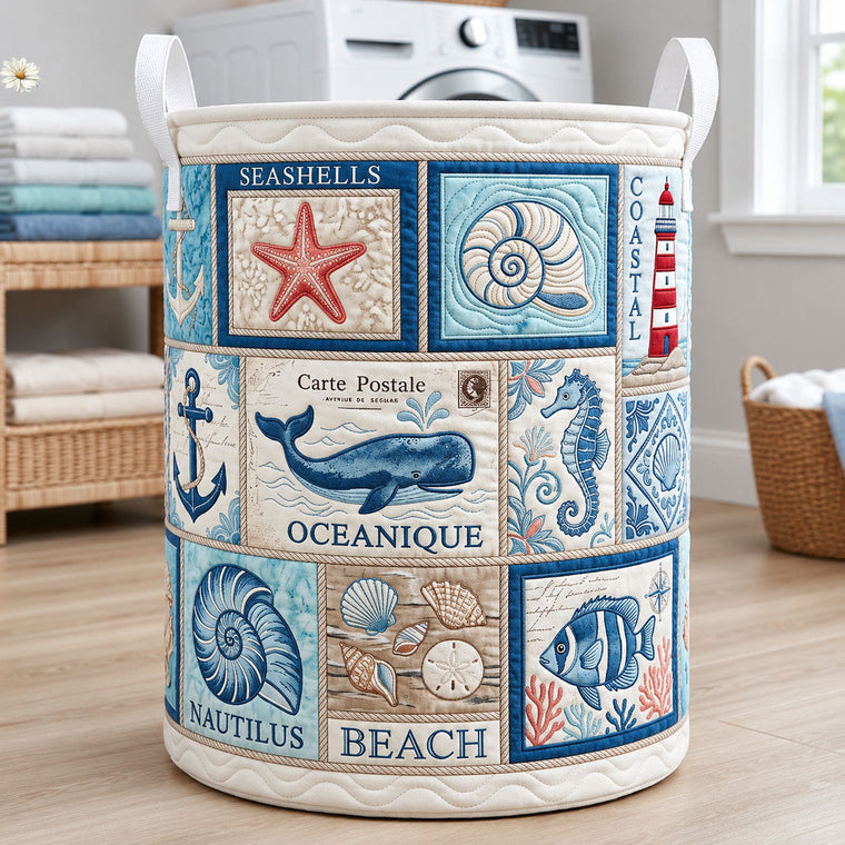 Ocean Creatures Laundry Quilted Tote