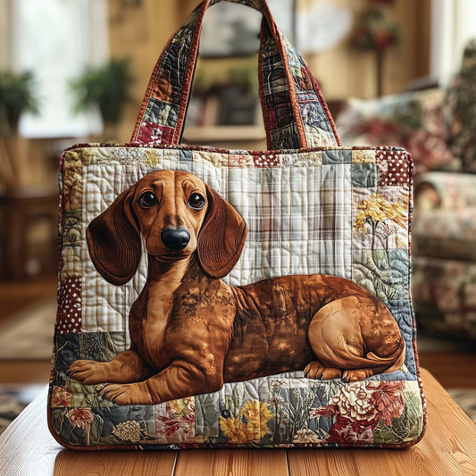 Dachshund Dog Portrait Tote Bag