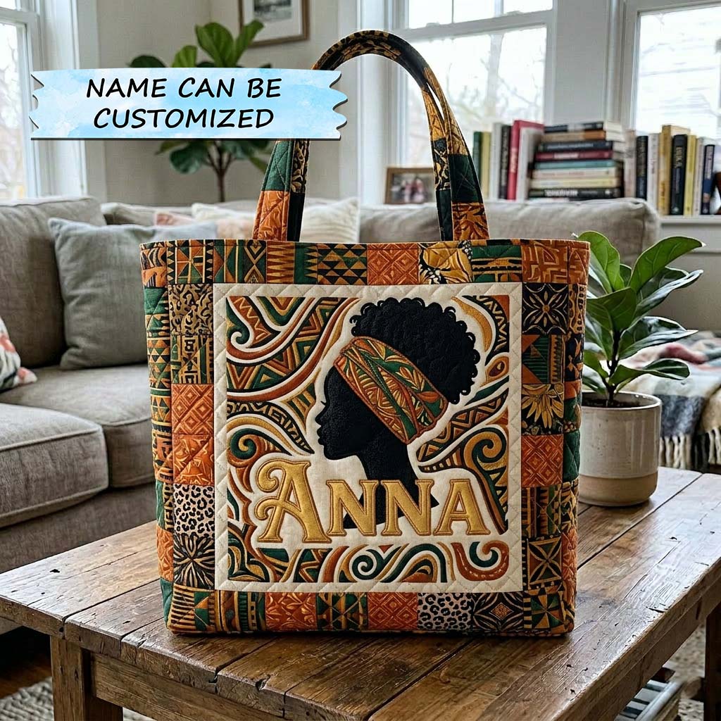 Everyday Melanin Queen Quilted Tote