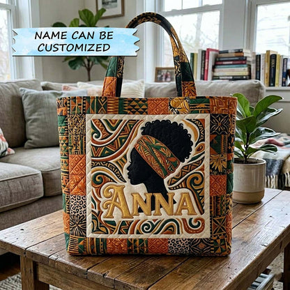 Everyday Melanin Queen Quilted Tote
