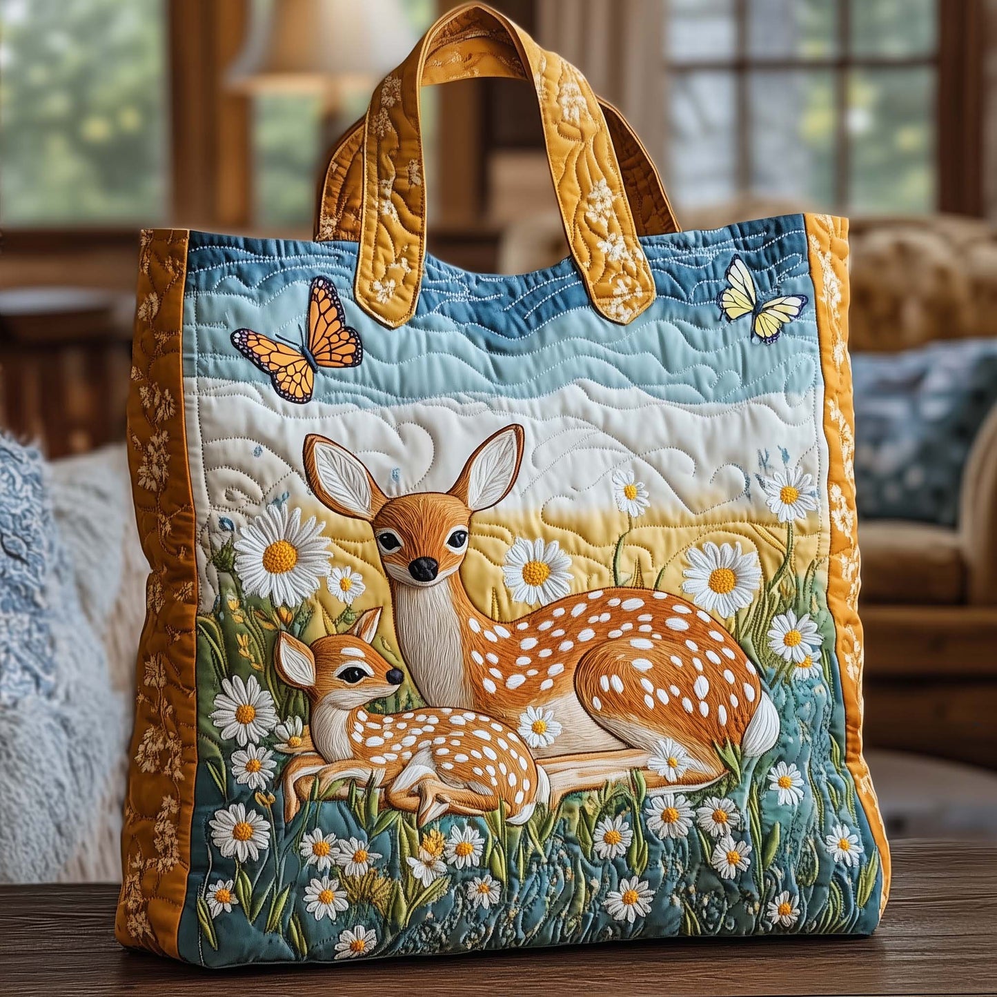 The Baby Reindeer Quilted Tote