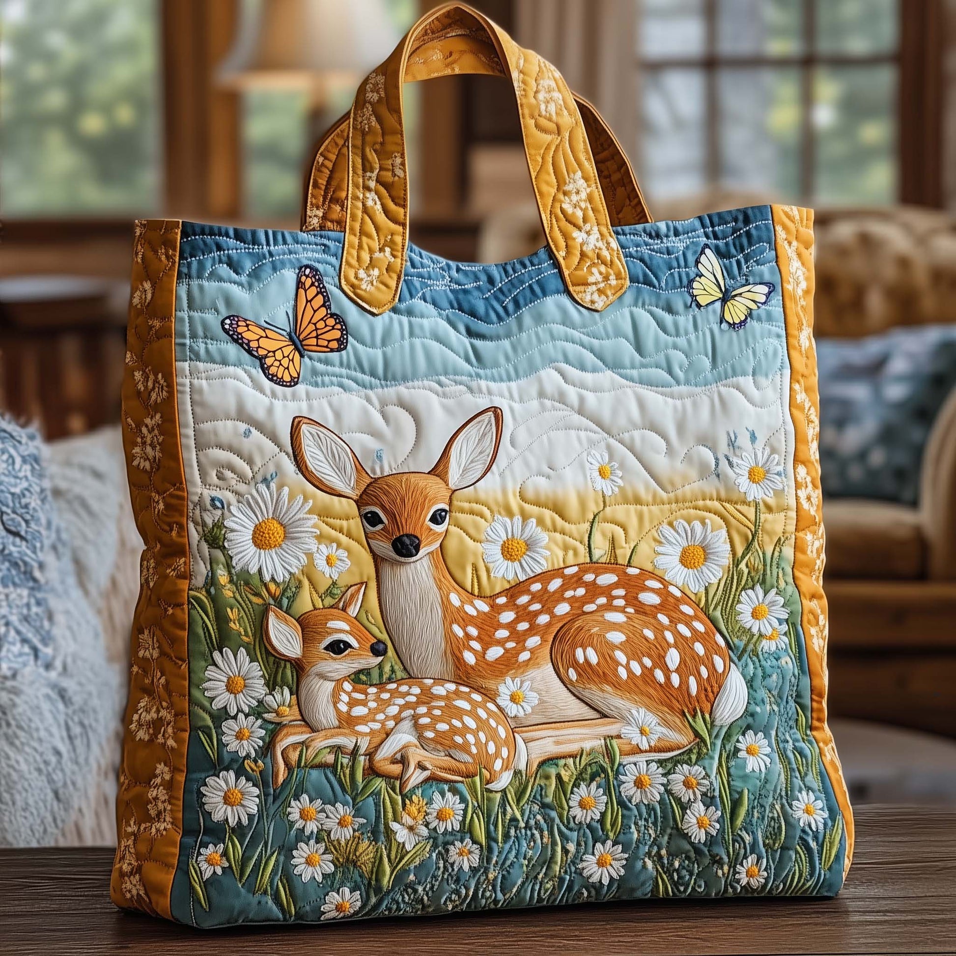 The Baby Reindeer Quilted Tote