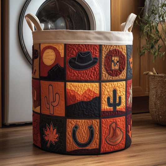 Western Patchwork Laundry Quilted Tote