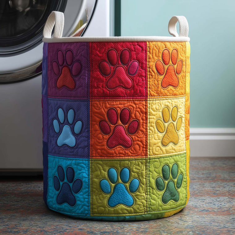 Everyday Rainbow Paws Quilted Tote