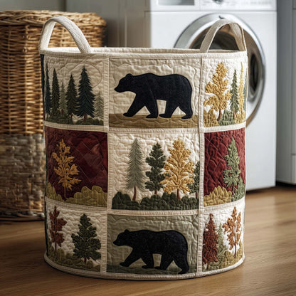 Forest Bear Laundry Quilted Tote