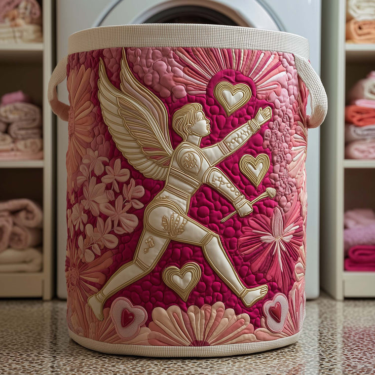 The Cupid Love Quilted Laundry Basket Tote