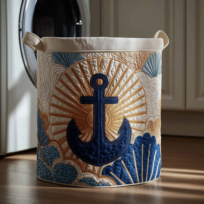 The Anchor Sun Quilted Laundry Basket Tote